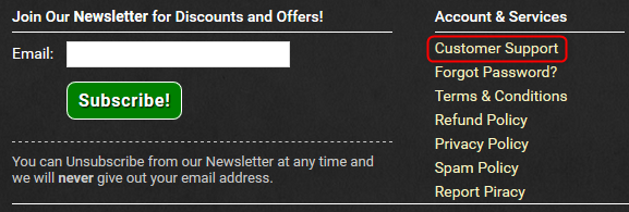 サポート(お問い合わせ＆退会)